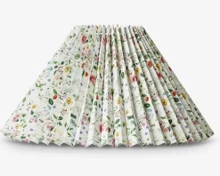 Plisséskærm Blomster Grøn 23 cm