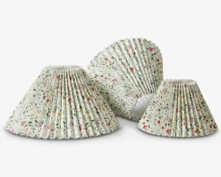 Plisséskærm Blomster Grøn 21 cm