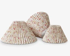 Plisséskærm Blomster Rød 23 cm