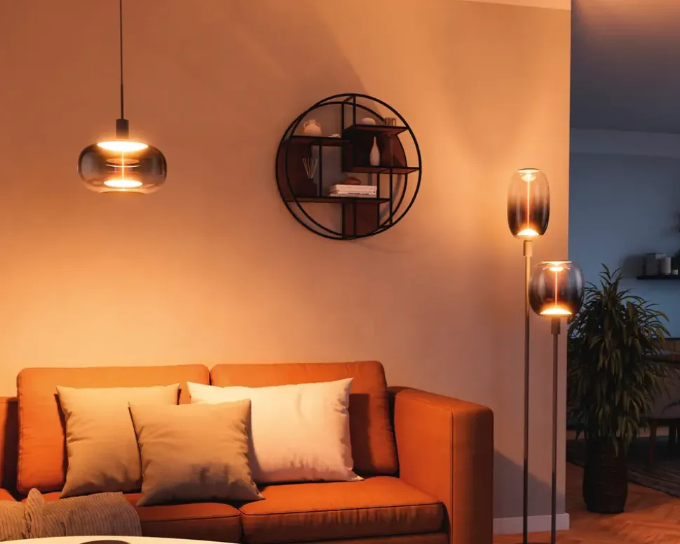 Pære Vintage ellipse smoke E27 H.21 cm