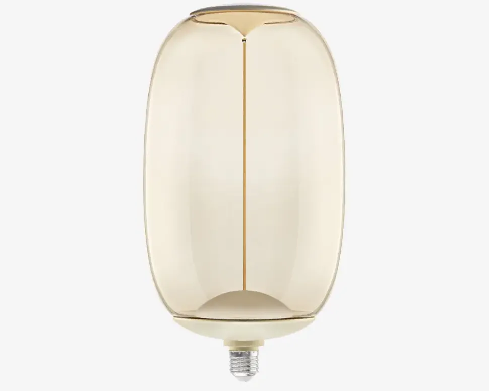 Pære Vintage oval guld E27 H.37 cm