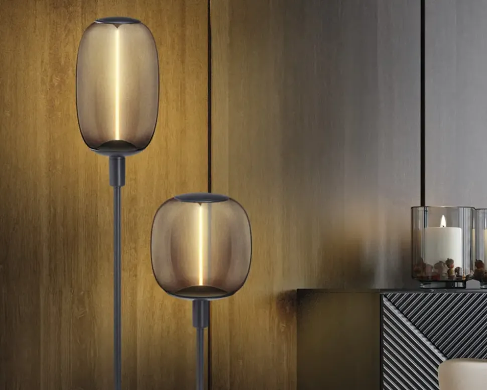 Pære Vintage oval smoke E27 H.30 cm