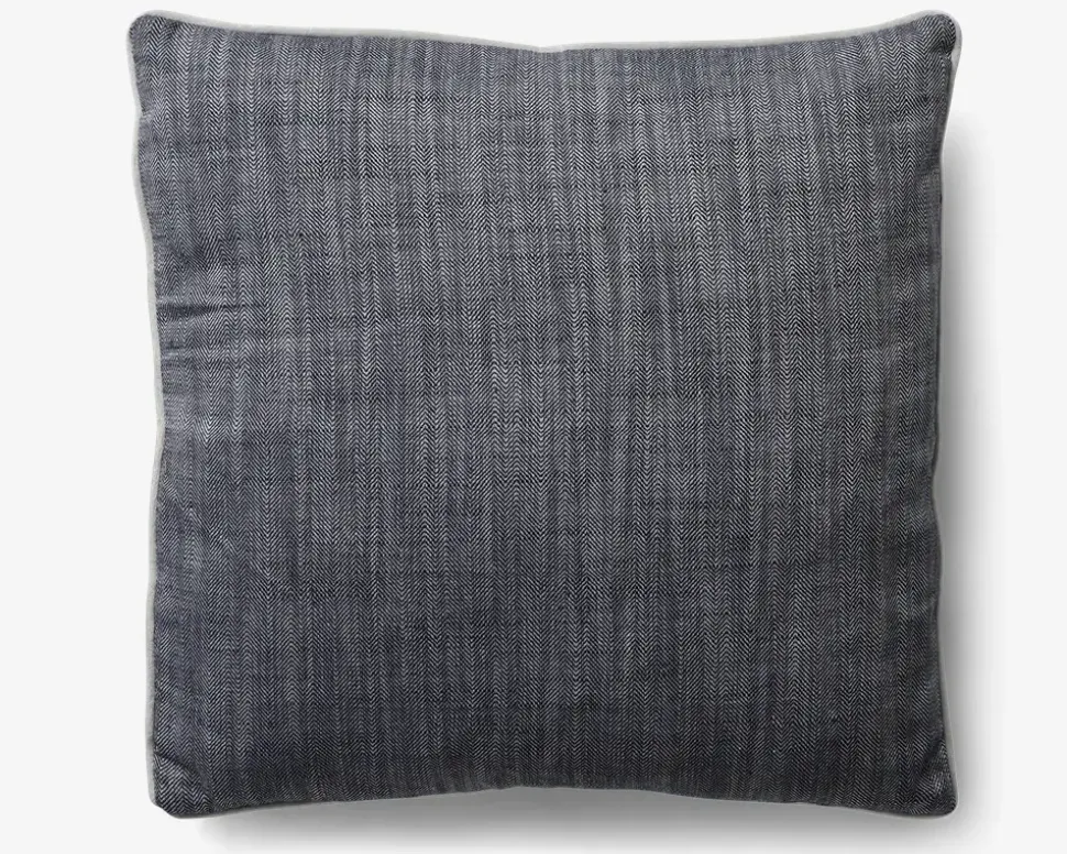 Pude blå m/fyld 45x45 cm