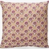 Pude blomster mønster lyserød 45x45 cm