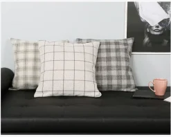 Pude Ruth Grå/Beige 50x50 cm