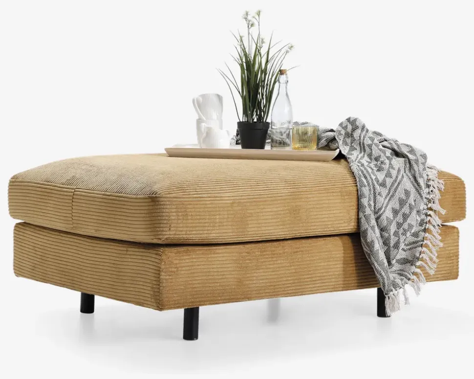 Puf Motive gul fløjl