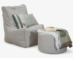 Puf til sækkestol beige