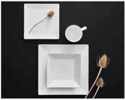 Quadro Skål 17,5x17,5 cm Hvid