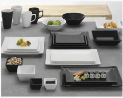 Quadro Tallerken Rektangulær 30x20 cm Sort