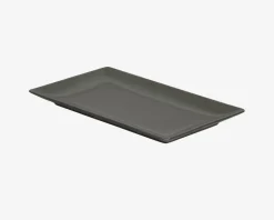 Quadro Tallerken Rektangulær 25x15 cm Sort