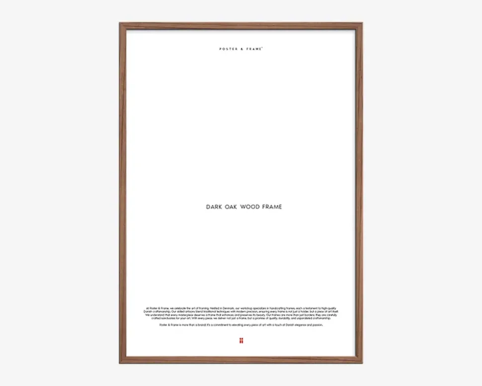 Ramme mørk eg 70x100 cm