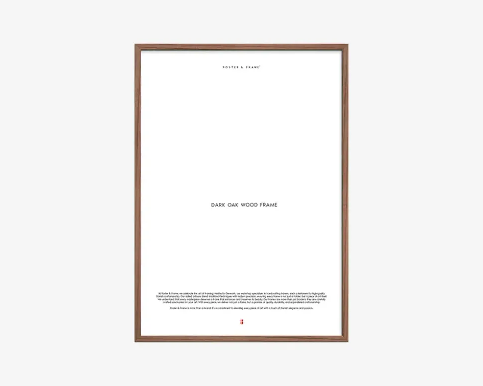 Ramme mørk eg 50x70 cm