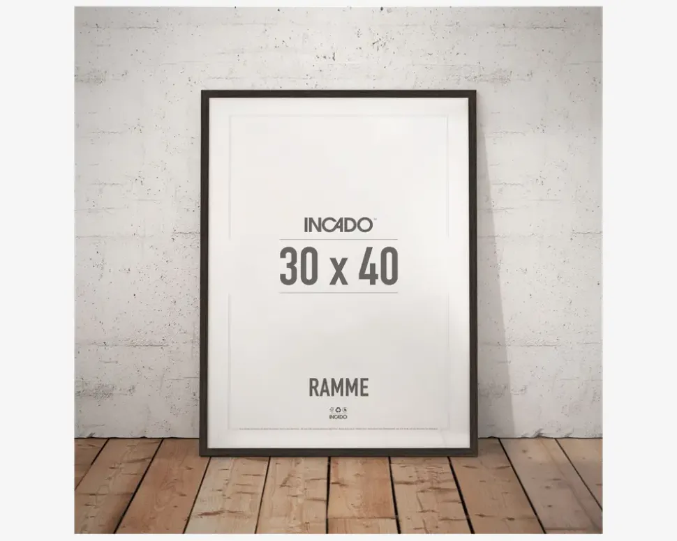 Ramme Røget Eg Slim 30 x 40 cm
