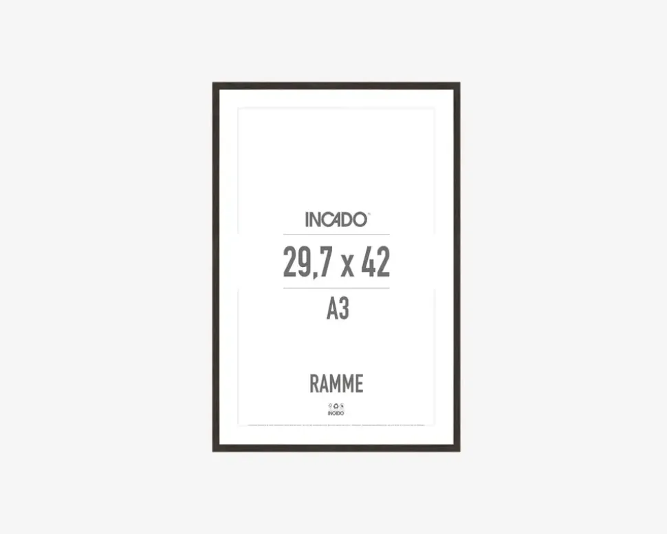 Ramme Røget Eg Slim 29,7 x 42 cm