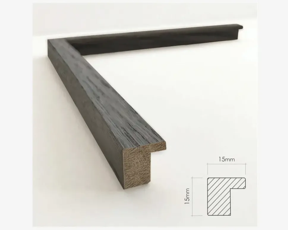 Ramme Røget Eg Slim 50 x 70 cm