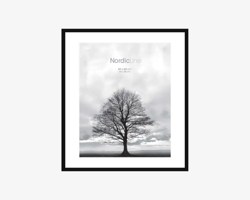 Ramme Sort Slim 50 x 60 cm