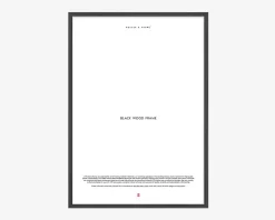 Ramme sort 70x100 cm