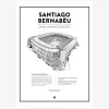 Real Madrid - Santiago Bernabeu 50x70 cm