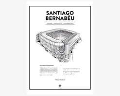 Real Madrid - Santiago Bernabeu 50x70 cm