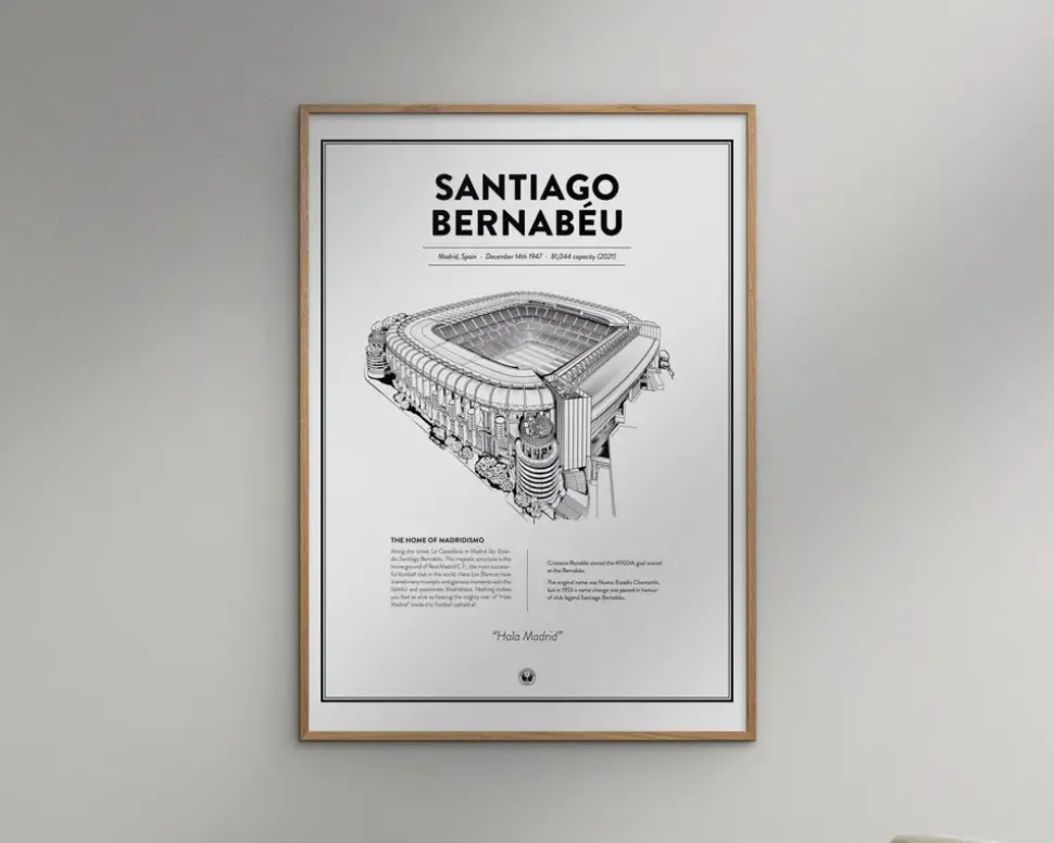 Real Madrid - Santiago Bernabeu 50x70 cm