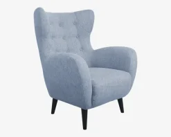 Øreklapstol Inkl. Fodskammel