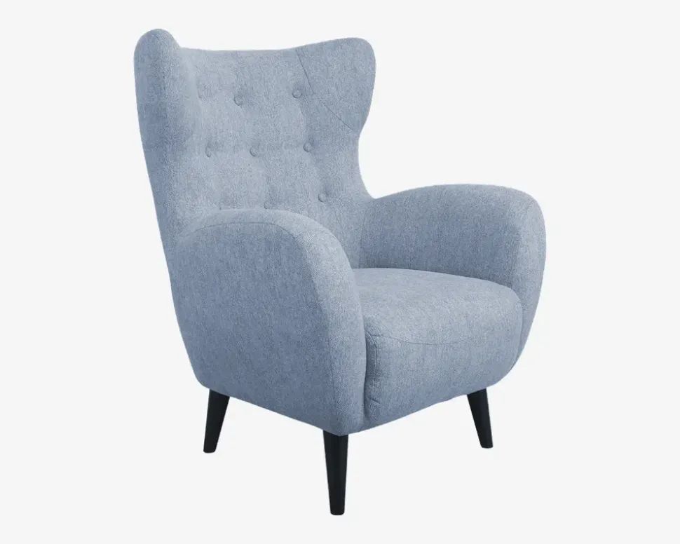 Øreklapstol Inkl. Fodskammel