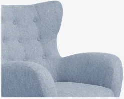 Øreklapstol Inkl. Fodskammel