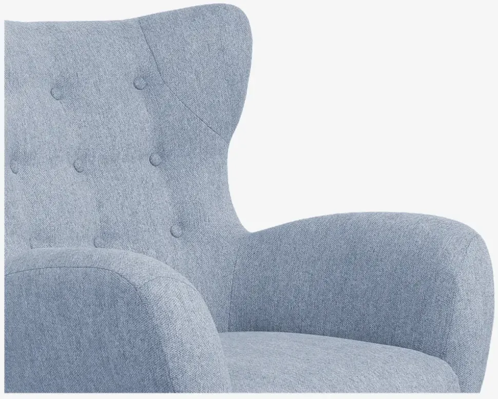 Øreklapstol Inkl. Fodskammel