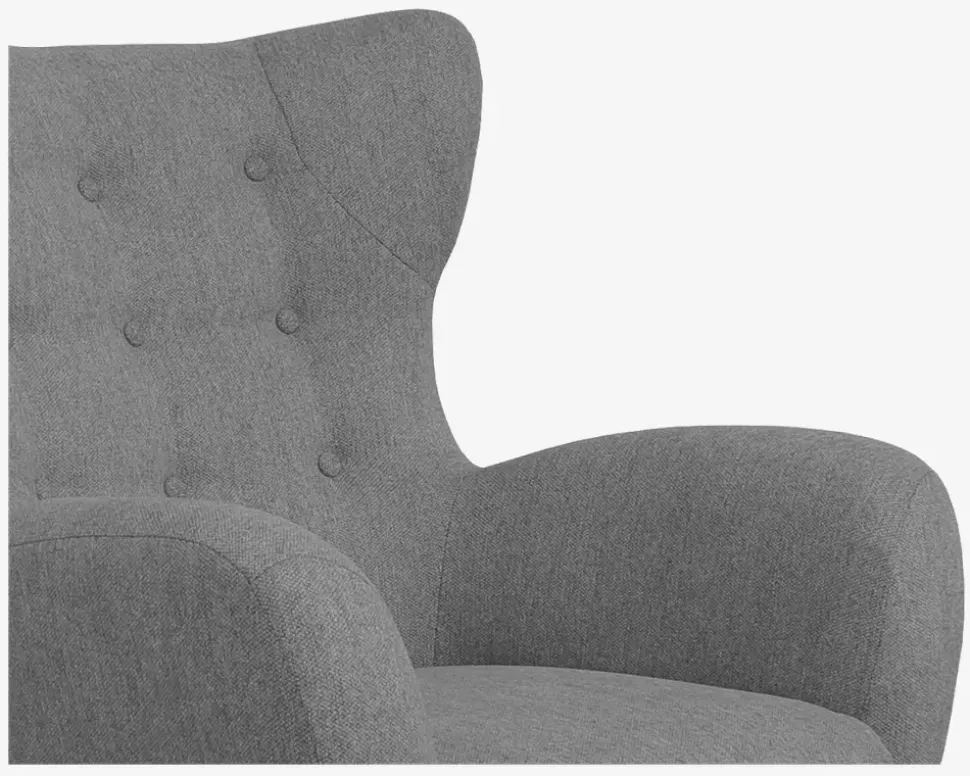 Øreklapstol Inkl. Fodskammel