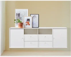 Reol Mistral 4 Sekt. m/2 Døre og 4 Skuffer