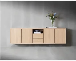 Reol Mistral 5 Sekt. m/4 Døre og 2 Skuffer Eg