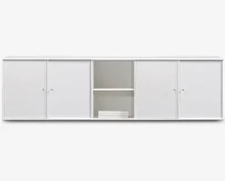 Reol Mistral 5 Sekt. m/4 Døre Hvid