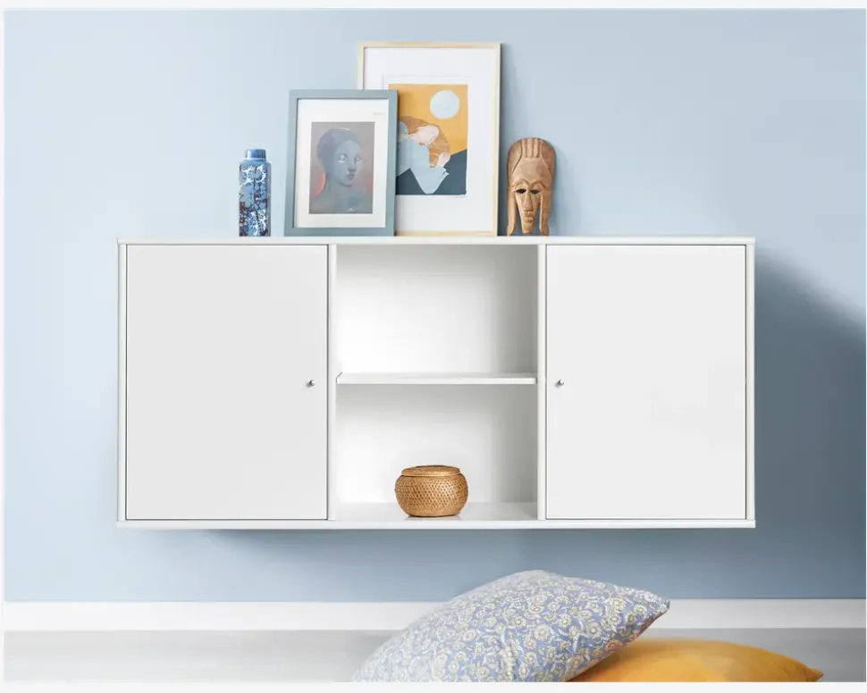 Reol Mistral 3 Sekt. m/2 Døre Hvid