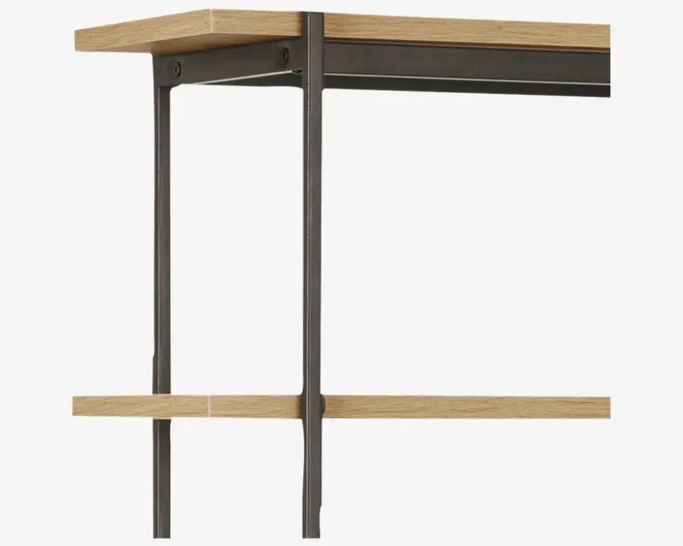 Reol sort metal/vild eg