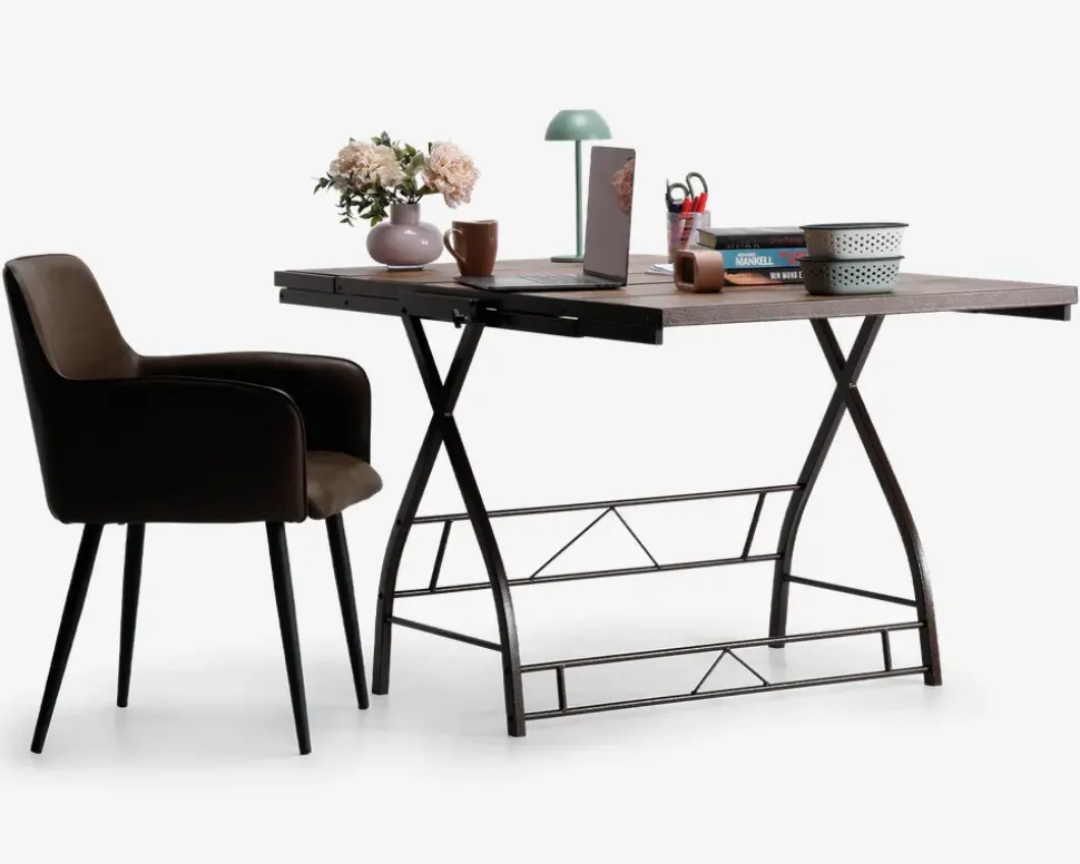 Reol spisebord i antik farvet kunstfiner