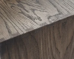 Reolopstilling med døre og skuffer røget eg