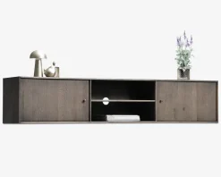 Reolopstilling Tv-sektion røget eg