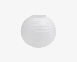 Rispapirlampe Ø30 cm. Hvid. Uden ophæng