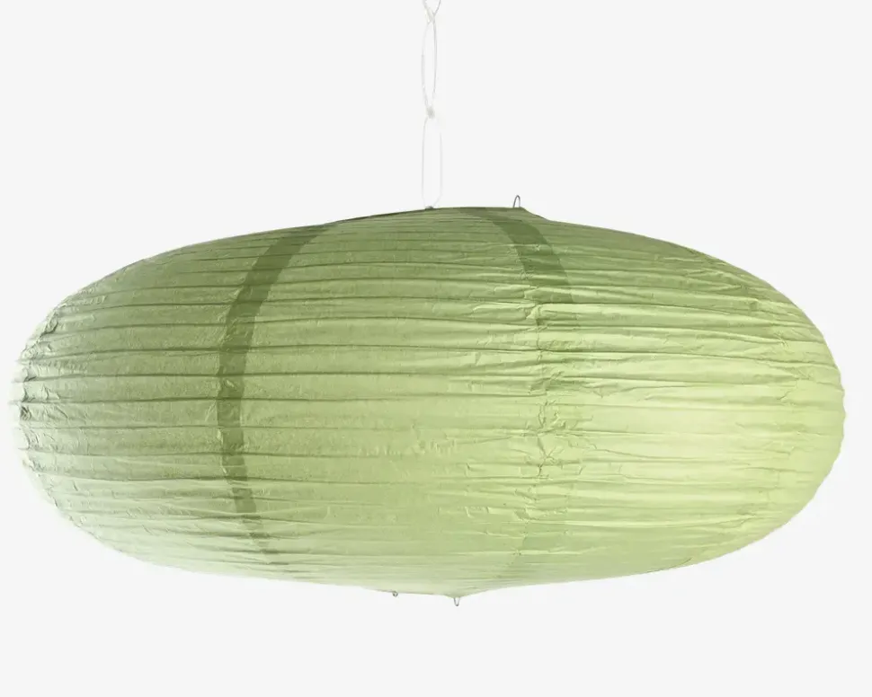 Rispapirlampe grøn Ø.50 cm