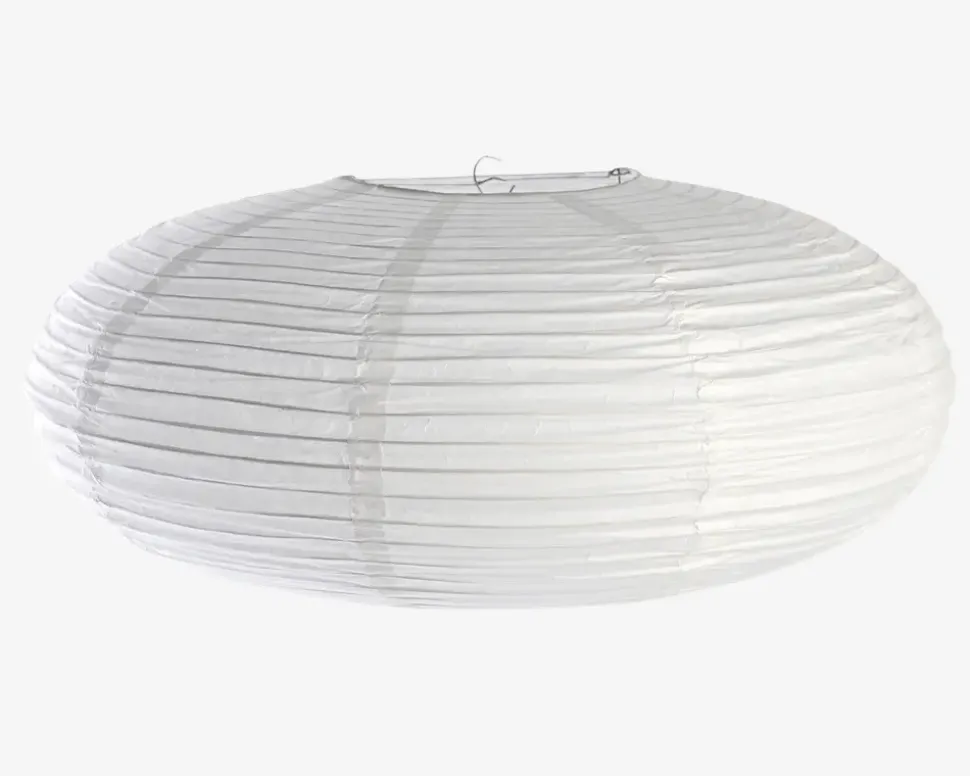 Rispapirlampe hvid Ø.50 cm