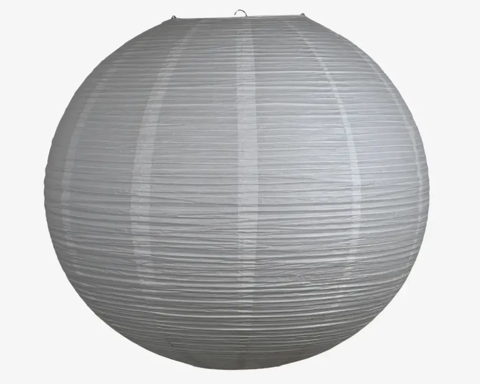 Rispapirlampe hvid Ø.60 cm