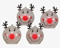 Rudolf Kugle LED Ass. Ø.8cm