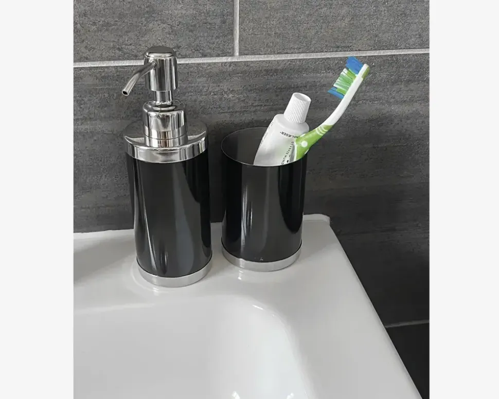 Sæbedispenser Sort 19 cm