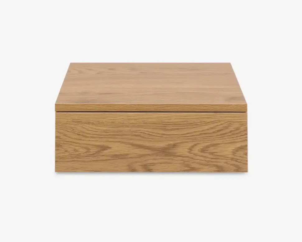 Sengebord Avignon med 1 skuffe vild eg kunstfiner