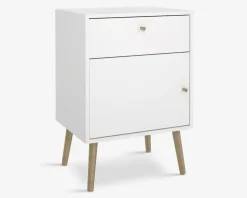 Sengebord Bodo i hvid