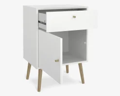 Sengebord Bodo i hvid