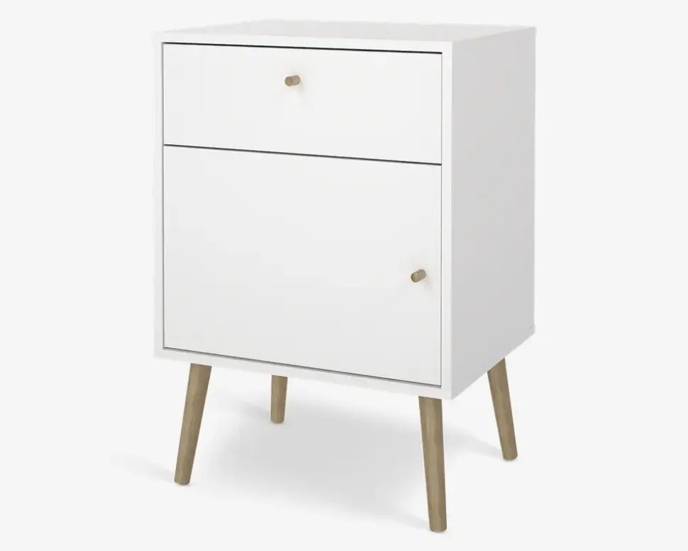 Sengebord Bodo i hvid