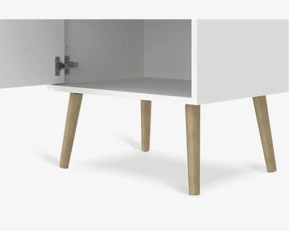 Sengebord Bodo i hvid