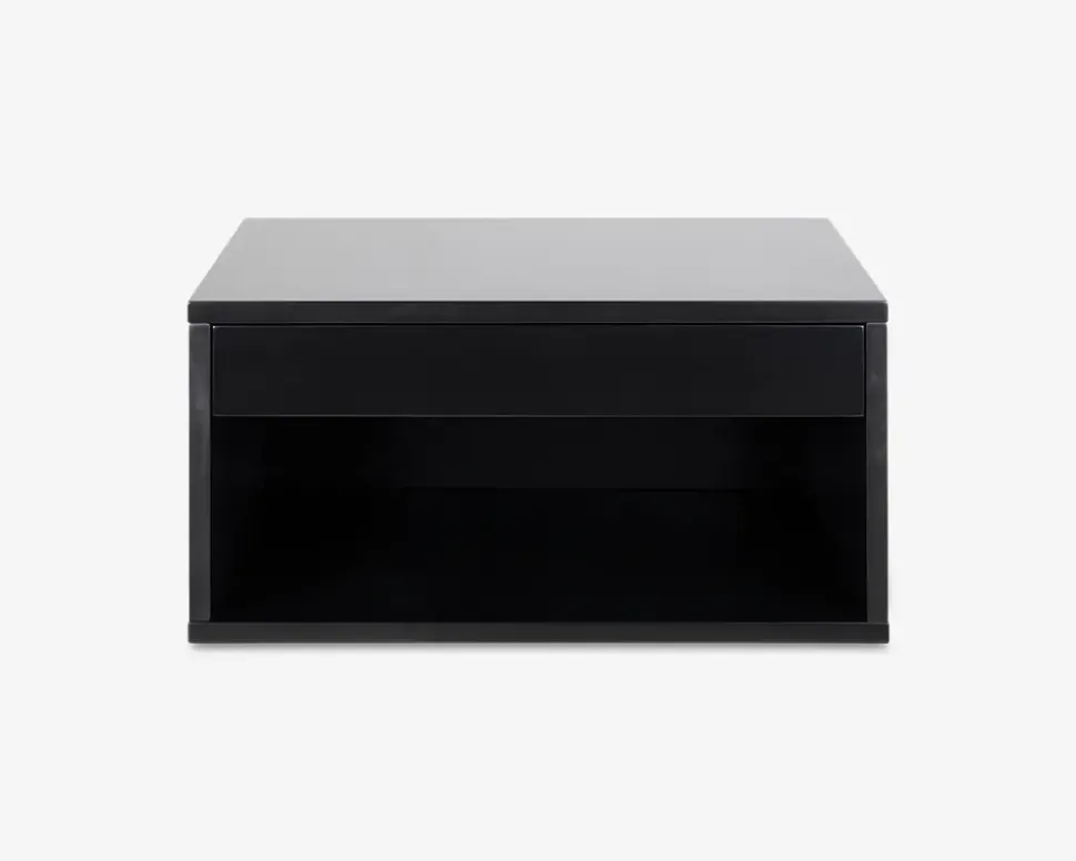 Sengebord Cholet med 1 skuffe sort