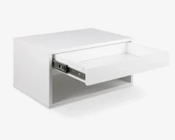 Sengebord Cholet med 1 skuffe hvid